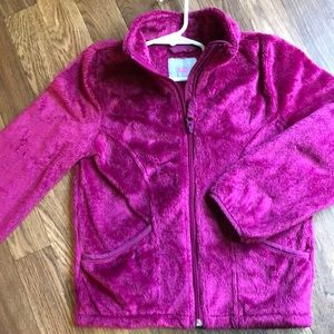 Children’s Place HotPink Faux fur polyester jacket